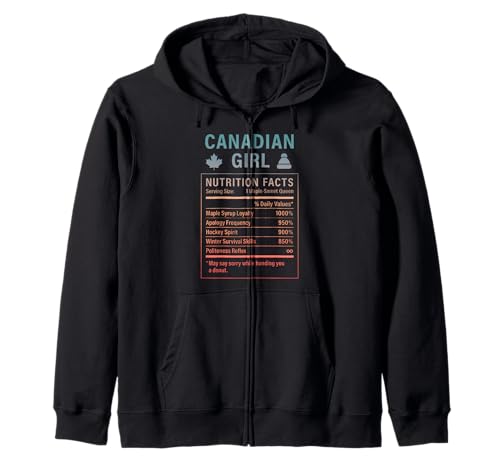 Canadian Girl Stolze Frauen mit kanadischen Wurzeln Kapuzenjacke Canadian Girl Stolze Frauen mit kanadischen Wurzeln Kapuzenjacke von Canadian Culture Gifts for Women of Canada