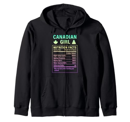 Canadian Girl Stolze Frauen mit kanadischen Wurzeln Kapuzenjacke Canadian Girl Stolze Frauen mit kanadischen Wurzeln Kapuzenjacke von Canadian Culture Gifts for Women of Canada