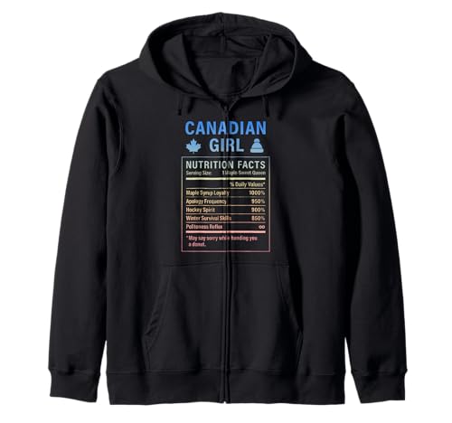 Canadian Girl Stolze Frauen mit kanadischen Wurzeln Kapuzenjacke Canadian Girl Stolze Frauen mit kanadischen Wurzeln Kapuzenjacke von Canadian Culture Gifts for Women of Canada