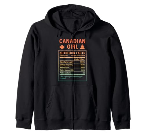 Canadian Girl Stolze Frauen mit kanadischen Wurzeln Kapuzenjacke Canadian Girl Stolze Frauen mit kanadischen Wurzeln Kapuzenjacke von Canadian Culture Gifts for Women of Canada