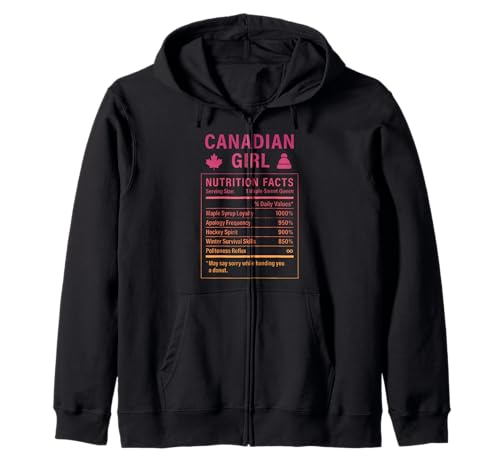 Canadian Girl Stolze Frauen mit kanadischen Wurzeln Kapuzenjacke Canadian Girl Stolze Frauen mit kanadischen Wurzeln Kapuzenjacke von Canadian Culture Gifts for Women of Canada
