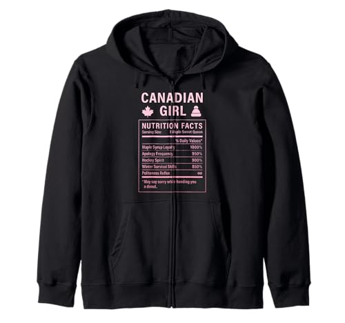 Canadian Girl Stolze Frauen mit kanadischen Wurzeln Kapuzenjacke Canadian Girl Stolze Frauen mit kanadischen Wurzeln Kapuzenjacke von Canadian Culture Gifts for Women of Canada