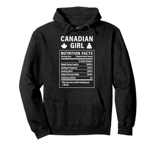 Canadian Girl Stolze Frauen mit kanadischen Wurzeln Pullover Hoodie von Canadian Culture Gifts for Women of Canada
