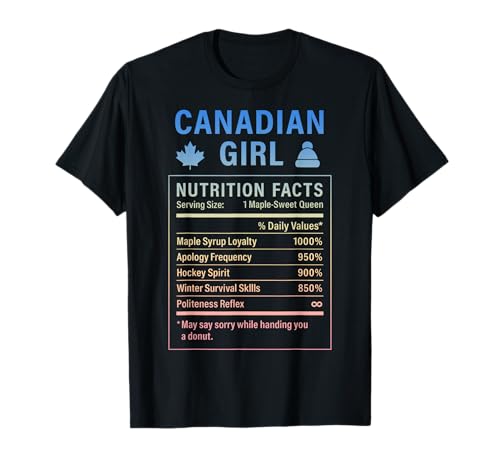 Canadian Girl Stolze Frauen mit kanadischen Wurzeln T-Shirt Canadian Girl Stolze Frauen mit kanadischen Wurzeln T-Shirt von Canadian Culture Gifts for Women of Canada