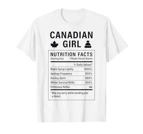 Canadian Girl Stolze Frauen mit kanadischen Wurzeln T-Shirt Canadian Girl Stolze Frauen mit kanadischen Wurzeln T-Shirt von Canadian Culture Gifts for Women of Canada