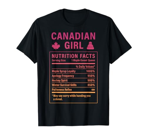 Canadian Girl Stolze Frauen mit kanadischen Wurzeln T-Shirt Canadian Girl Stolze Frauen mit kanadischen Wurzeln T-Shirt von Canadian Culture Gifts for Women of Canada