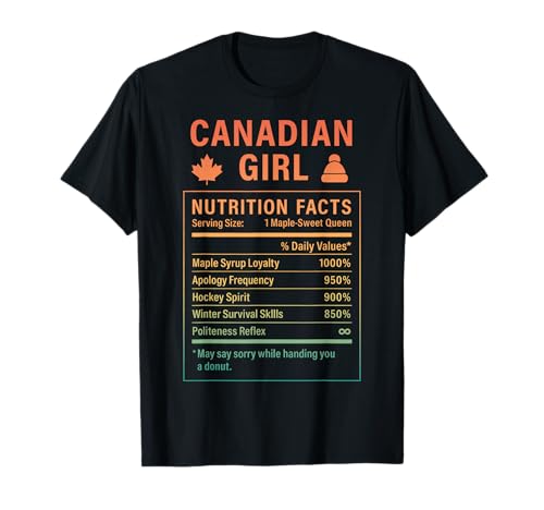 Canadian Girl Stolze Frauen mit kanadischen Wurzeln T-Shirt Canadian Girl Stolze Frauen mit kanadischen Wurzeln T-Shirt von Canadian Culture Gifts for Women of Canada