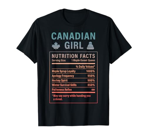 Canadian Girl Stolze Frauen mit kanadischen Wurzeln T-Shirt Canadian Girl Stolze Frauen mit kanadischen Wurzeln T-Shirt von Canadian Culture Gifts for Women of Canada