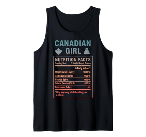 Canadian Girl Stolze Frauen mit kanadischen Wurzeln Tank Top Canadian Girl Stolze Frauen mit kanadischen Wurzeln Tank Top von Canadian Culture Gifts for Women of Canada