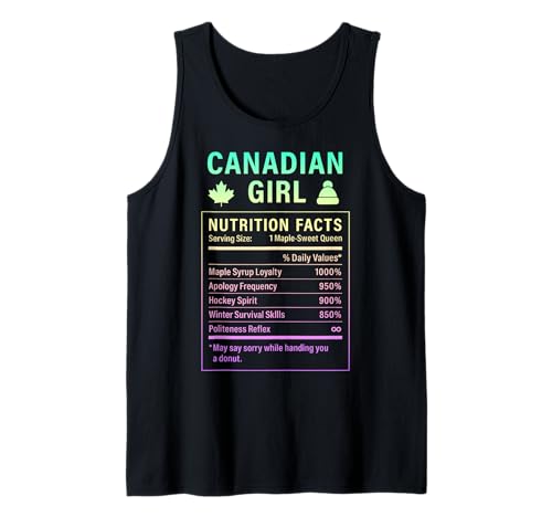 Canadian Girl Stolze Frauen mit kanadischen Wurzeln Tank Top Canadian Girl Stolze Frauen mit kanadischen Wurzeln Tank Top von Canadian Culture Gifts for Women of Canada