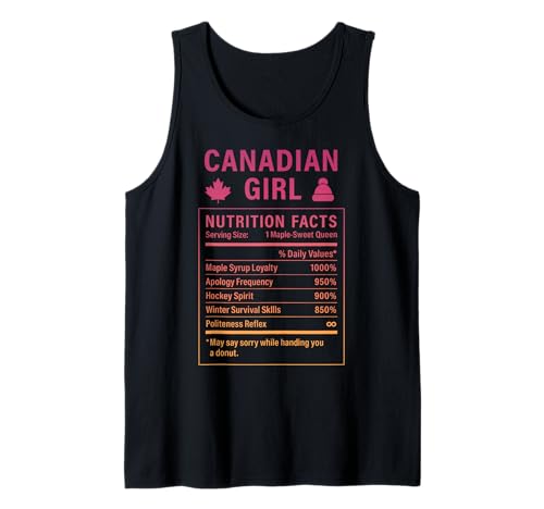 Canadian Girl Stolze Frauen mit kanadischen Wurzeln Tank Top Canadian Girl Stolze Frauen mit kanadischen Wurzeln Tank Top von Canadian Culture Gifts for Women of Canada