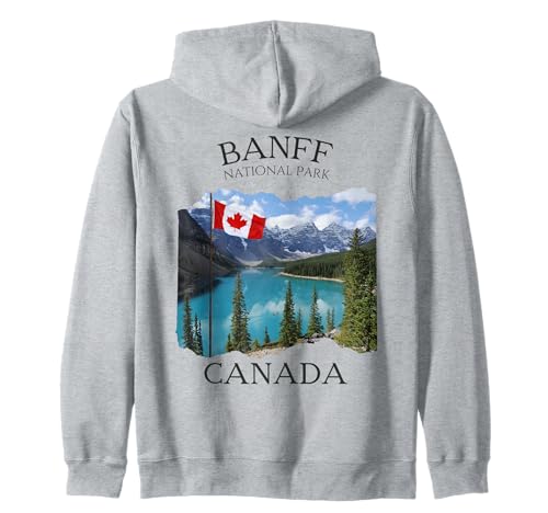 Banff Souvenir Herren Kanadische Touristen Seen Frauen Wanderer Männer Kapuzenjacke Banff Souvenir Herren Kanadische Touristen Seen Frauen Wanderer Männer Kapuzenjacke von Canadian Flag National Patriotic National Parks