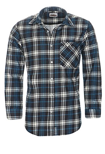 Canadian Forest 3 Arbeitshemden in Holzfällerkaro-Optik - 85 cm Rückenlänge, Farbe:Mix;Größe:41/42 von Canadian Forest