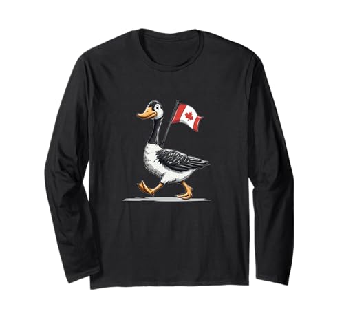 Lustiges Gans in Canda-Farben Kostüm für Erwachsene und Kinder Langarmshirt Lustiges Gans in Canda-Farben Kostüm für Erwachsene und Kinder Langarmshirt von Canadian Goose Outfit