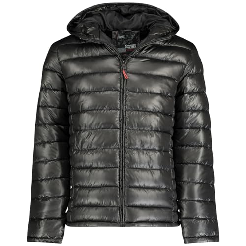 Canadian Peak Calendreak_Hood_Men - Men's Comfortable Autumn Winter Warm Parka - Waterproof Coat Outdoor Fur Hooded Jacket - Winter Windbreaker Jacket Man (Black M) von Canadian Peak