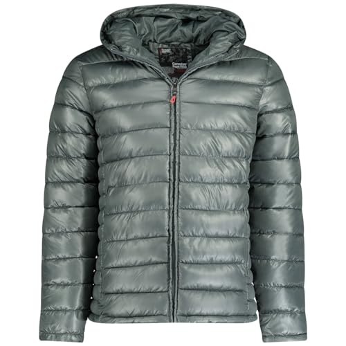 Canadian Peak Calendreak_Hood_Men - Men's Comfortable Autumn Winter Warm Parka - Waterproof Coat Outdoor Fur Hooded Jacket - Winter Windbreaker Jacket Man (Dark Grey XL) von Canadian Peak