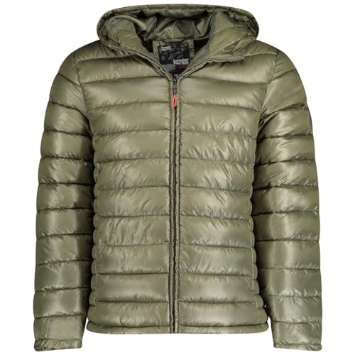 Canadian Peak Calendreak_Hood_Men - Men's Comfortable Autumn Winter Warm Parka - Waterproof Coat Outdoor Fur Hooded Jacket - Winter Windbreaker Jacket Man (Khaki L) von Canadian Peak