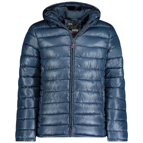 Canadian Peak Calendreak_Hood_Men - Men's Comfortable Autumn Winter Warm Parka - Waterproof Coat Outdoor Fur Hooded Jacket - Winter Windbreaker Jacket Man (Navy Blue S) von Canadian Peak