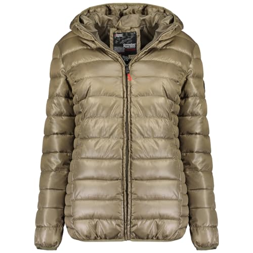 Canadian Peak Colombiana_Hood_Lady - Women's Comfortable Autumn Winter Warm Mid Thick Parka - Fine Coat Fake Fur Hood - Windbreaker Jacket - Elegant Women (Storm XL) von Canadian Peak