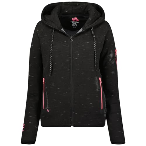 Canadian Peak Fanatic_Lady - Women's Zip Hoodie Pockets - Sweatshirt Sweater Long Sleeve Warm Hoodie Jacket - Women's Spring Summer Autumn Winter Season (Black L) von Canadian Peak