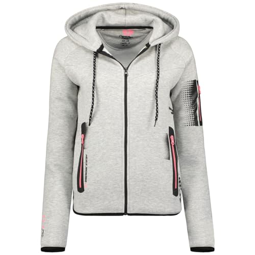 Canadian Peak Fanatic_Lady - Women's Zip Hoodie Pockets - Sweatshirt Sweater Long Sleeve Warm Hoodie Jacket - Women's Spring Summer Autumn Winter Season (Light Grey L) von Canadian Peak