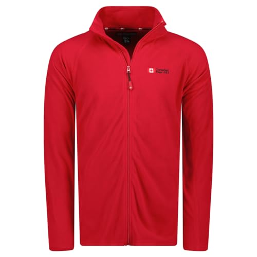 Canadian Peak Tugeak_ Fz_Men - Men's Warm Mid Thick Fleece Zip - Men's Autumn Winter Spring Warm Jacket - Long Sleeve Sweater Soft Comfort Outdoor (Red XL) von Canadian Peak