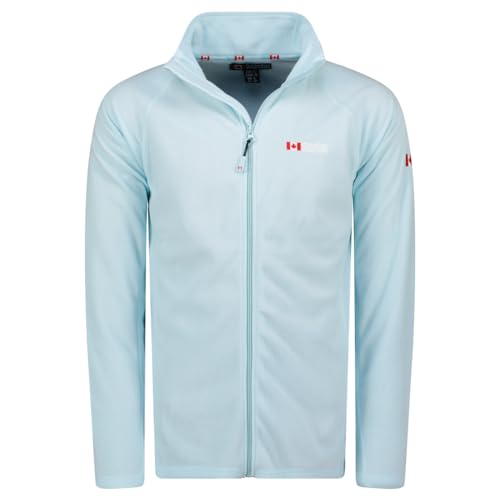 Canadian Peak Tugeak_ Fz_Men - Men's Warm Mid Thick Fleece Zip - Men's Autumn Winter Spring Warm Jacket - Long Sleeve Sweater Soft Comfort Outdoor (Sky Blue XL) von Canadian Peak