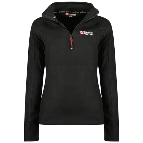 Canadian Peak Tugeak Hz Lady - Windjacke Damen Outdoor - Jacke Wasserabweisend Langarm Damen - Regenmantel Geschenk Ideal Wandern Jahreszeit Frühling Sommer Herbst Winter (Schwarz M) von Canadian Peak
