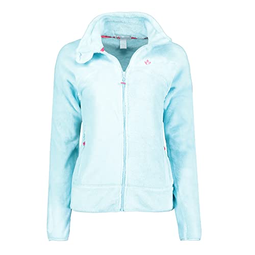 Canadian Peak Udilas Lady - Warmes Fleece Weiche Frau Komfortabel - Winterjacke Warmer Bademantel Frauen Weich - Dickes Sweatshirt Langarm (Himmeblau XXL Größe 5) von Canadian Peak