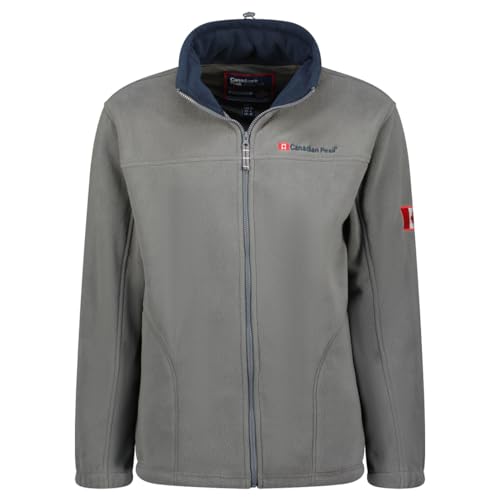 Canadian Peak Ultona_Men - Men's Warm Mid Thick Fleece Zip - Men's Autumn Winter Spring Warm Jacket - Long Sleeve Sweater Soft Comfort Outdoor (Dark Grey XL) von Canadian Peak