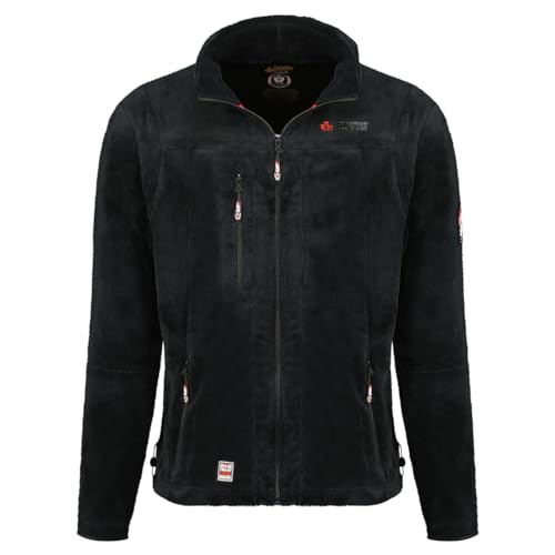 Canadian Peak Uploadeak_Men - Men's Warm Mid Thick Fleece Zip - Men's Autumn Winter Spring Warm Jacket - Long Sleeve Sweater Soft Comfort Outdoor (Black L) von Canadian Peak