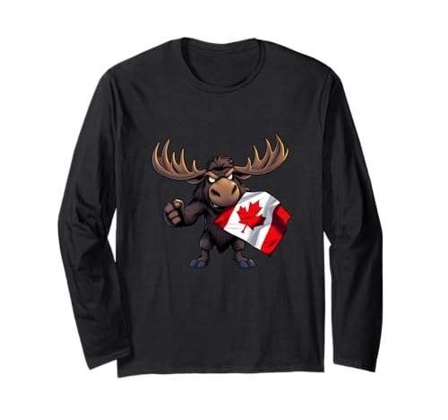 Kanada-T-Shirt, kanadisches T-Shirt, Kanada-Flagge für Damen Langarmshirt von Canadian map, Canada shirt, Canada shirt for kids