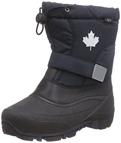 Canadians Indigo Kinder Winter Schnee Boots Stiefel gefüttert 467-185 in 6 Farben (35 EU, Navy) von Canadians