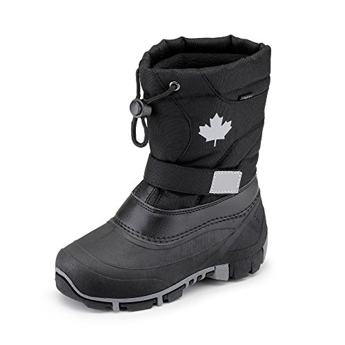 Canadians Jungen stiefel, Schwarz (000 Black), 24 EU von Canadians