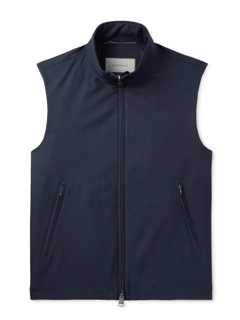 Canali - Aston Padded Shell Zip-Up Gilet - Men - Blue - IT 48 von Canali