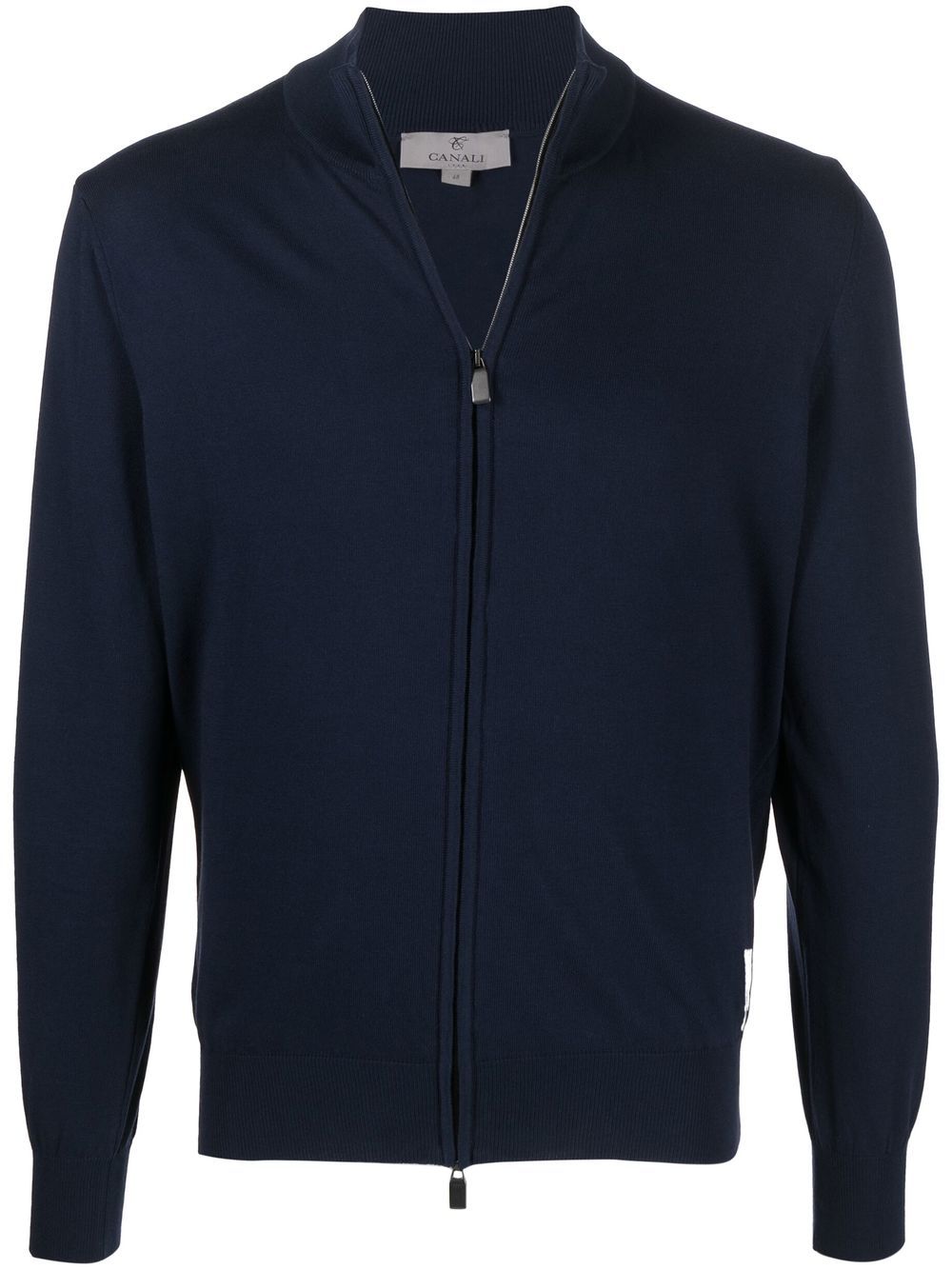 Canali Cardigan mit Reißverschluss - Blau von Canali