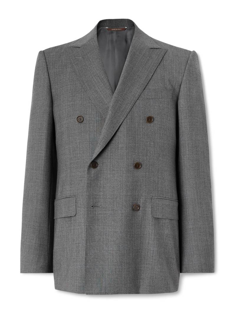 Canali - Double-Breasted Wool Suit Jacket - Men - Gray - IT 52 von Canali