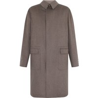 Canali Einreihiger weicher Mantel aus Wolle mit extragroßen Eingrifftaschen in 50 von Canali
