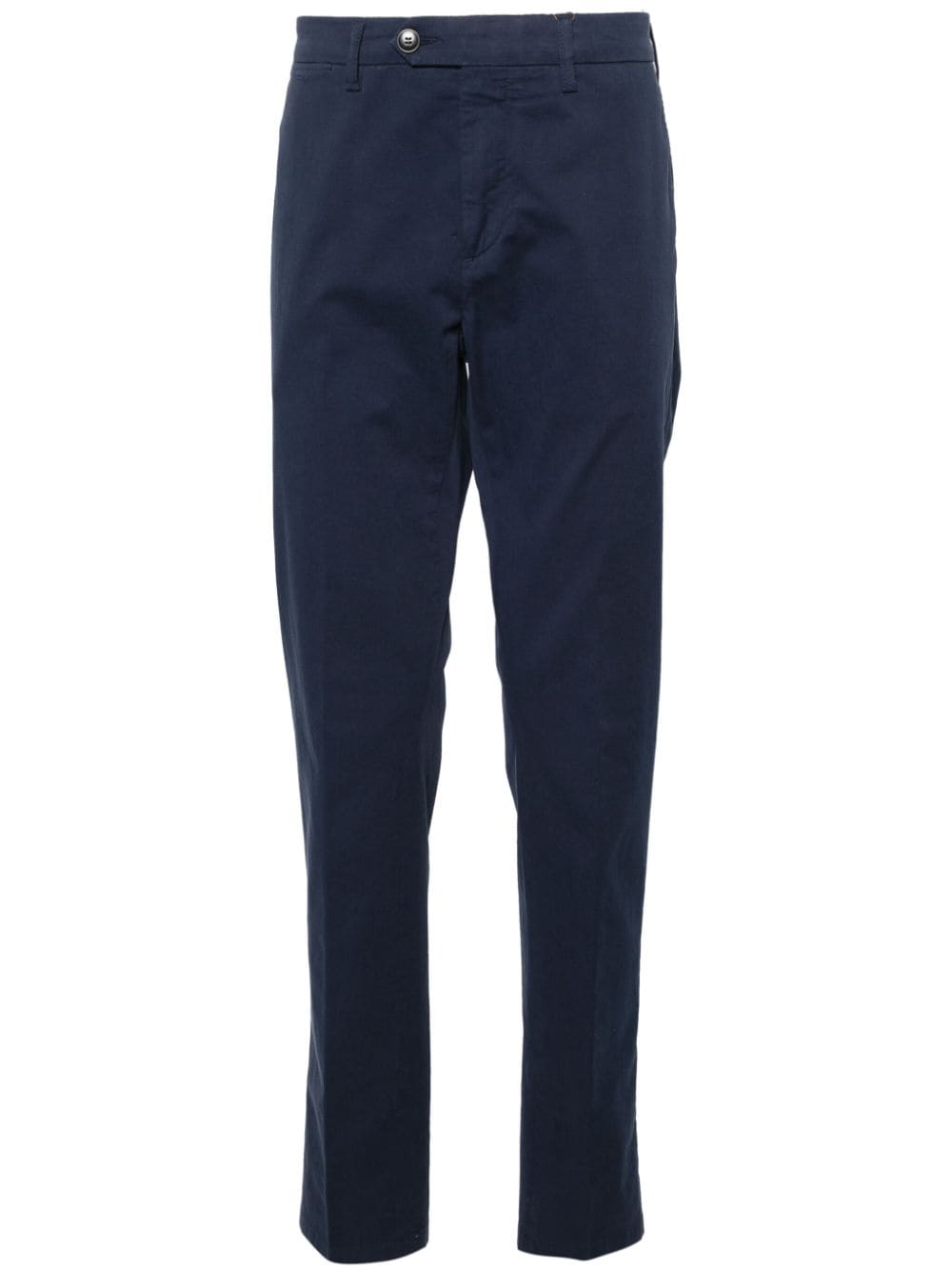 Canali Halbhohe Straight-Leg-Chino - Blau von Canali