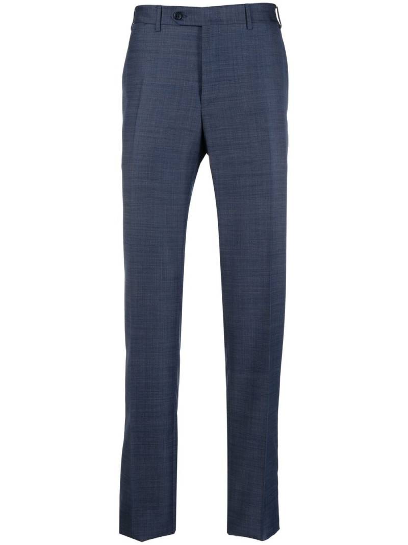 Canali Halbhohe Straight-Leg-Hose - Blau von Canali