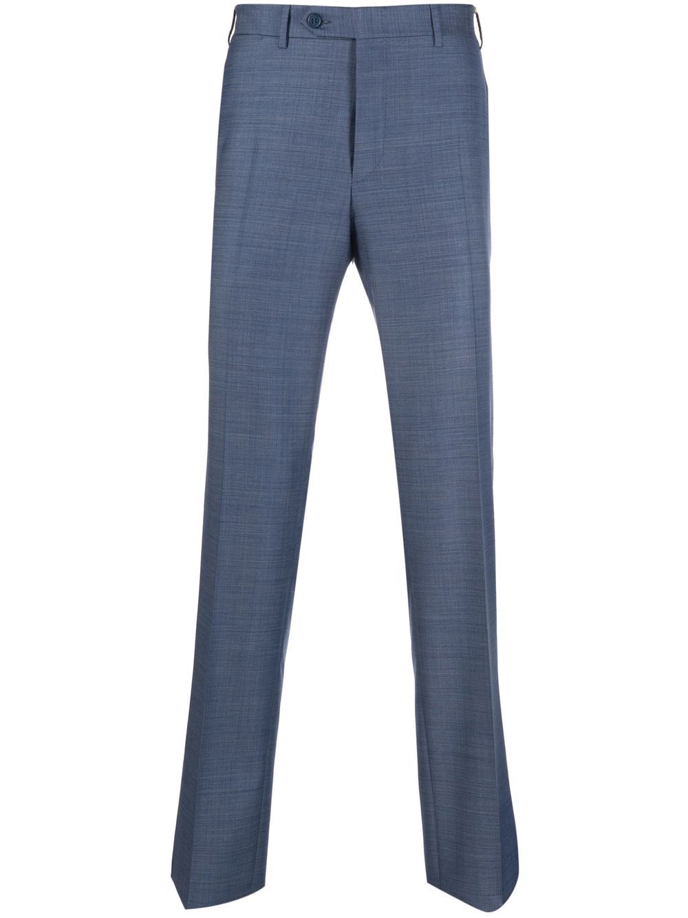 Canali Halbhohe Straight-Leg-Hose - Blau von Canali