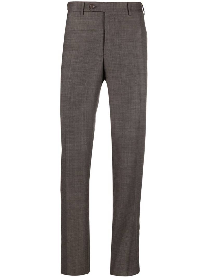 Canali Halbhohe Straight-Leg-Hose - Braun von Canali