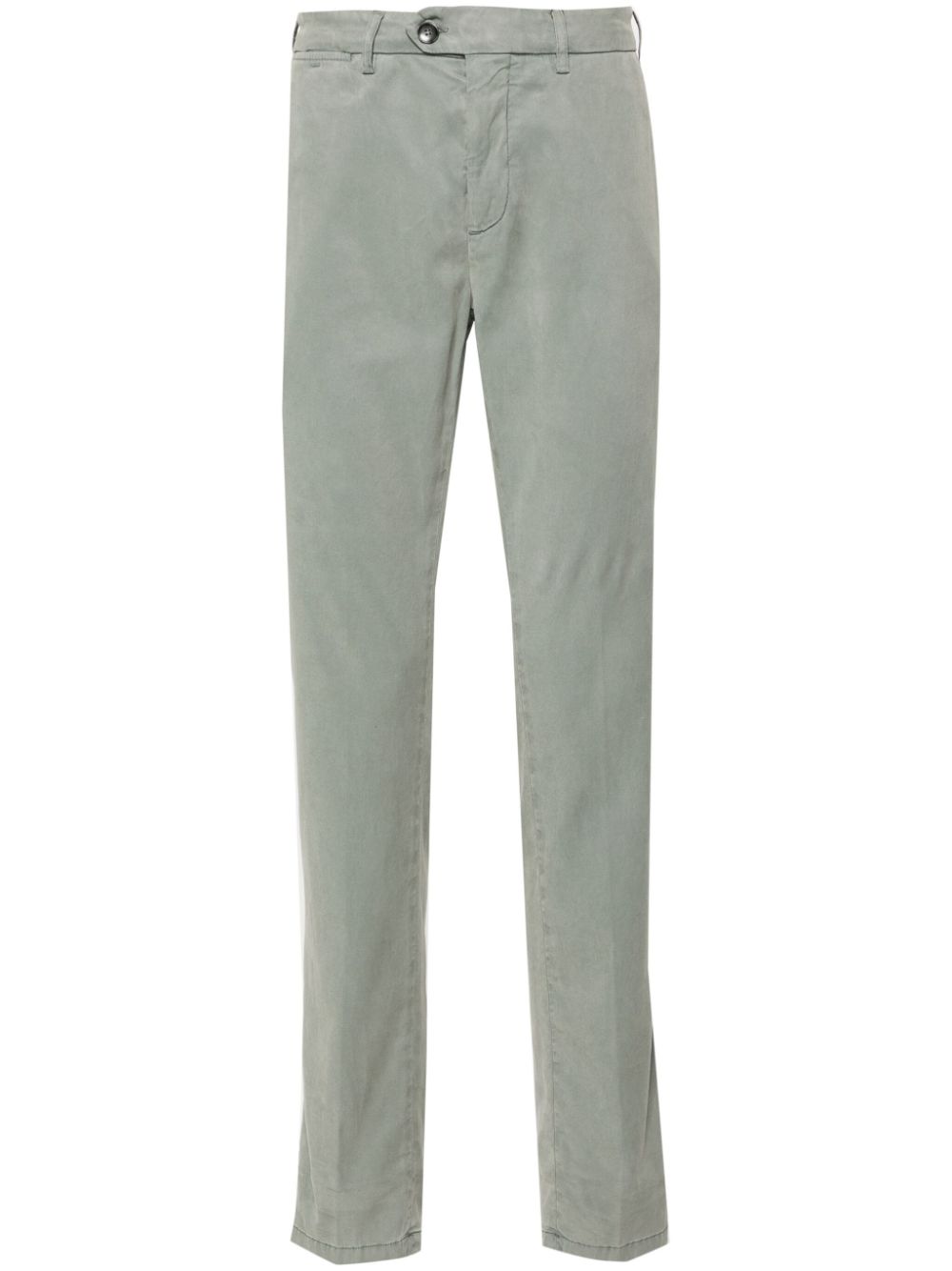 Canali Halbhohe Tapered-Chino - Grün von Canali