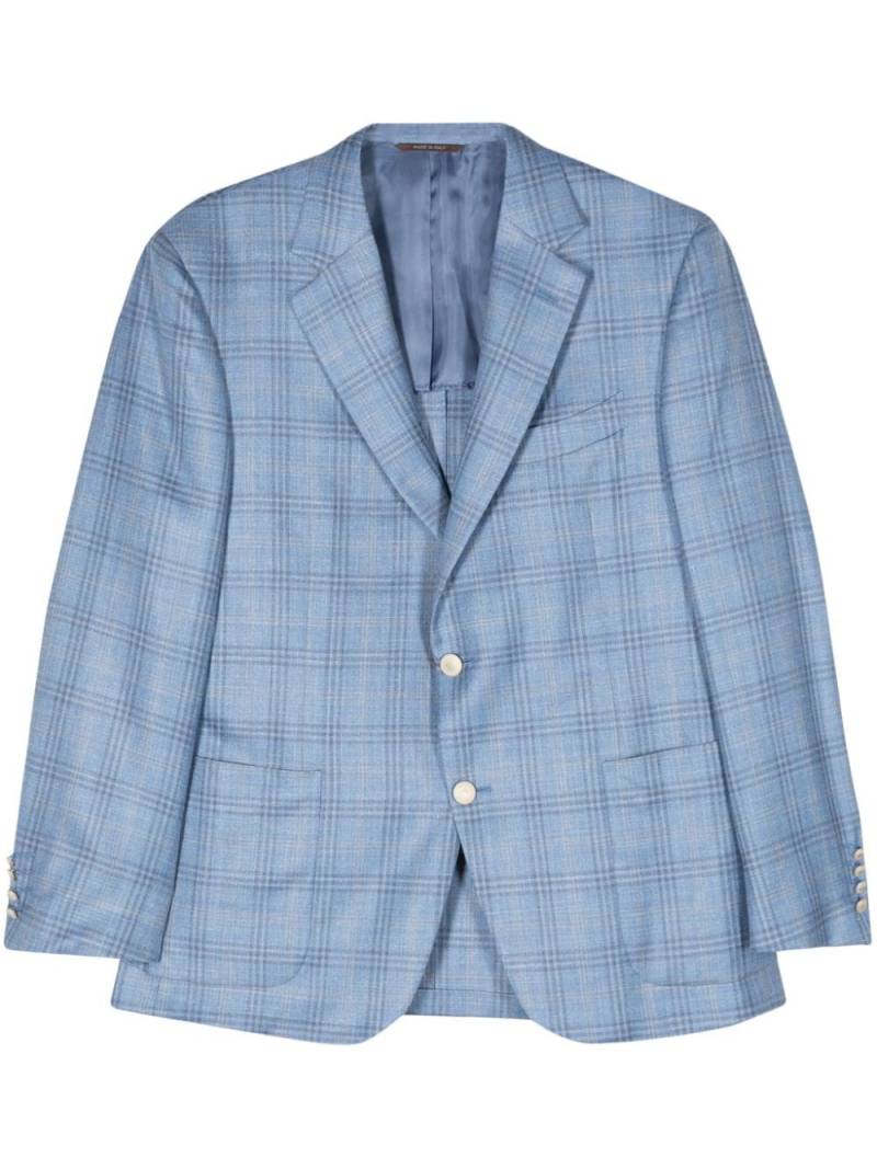 Canali Kariertes Sakko - Blau von Canali