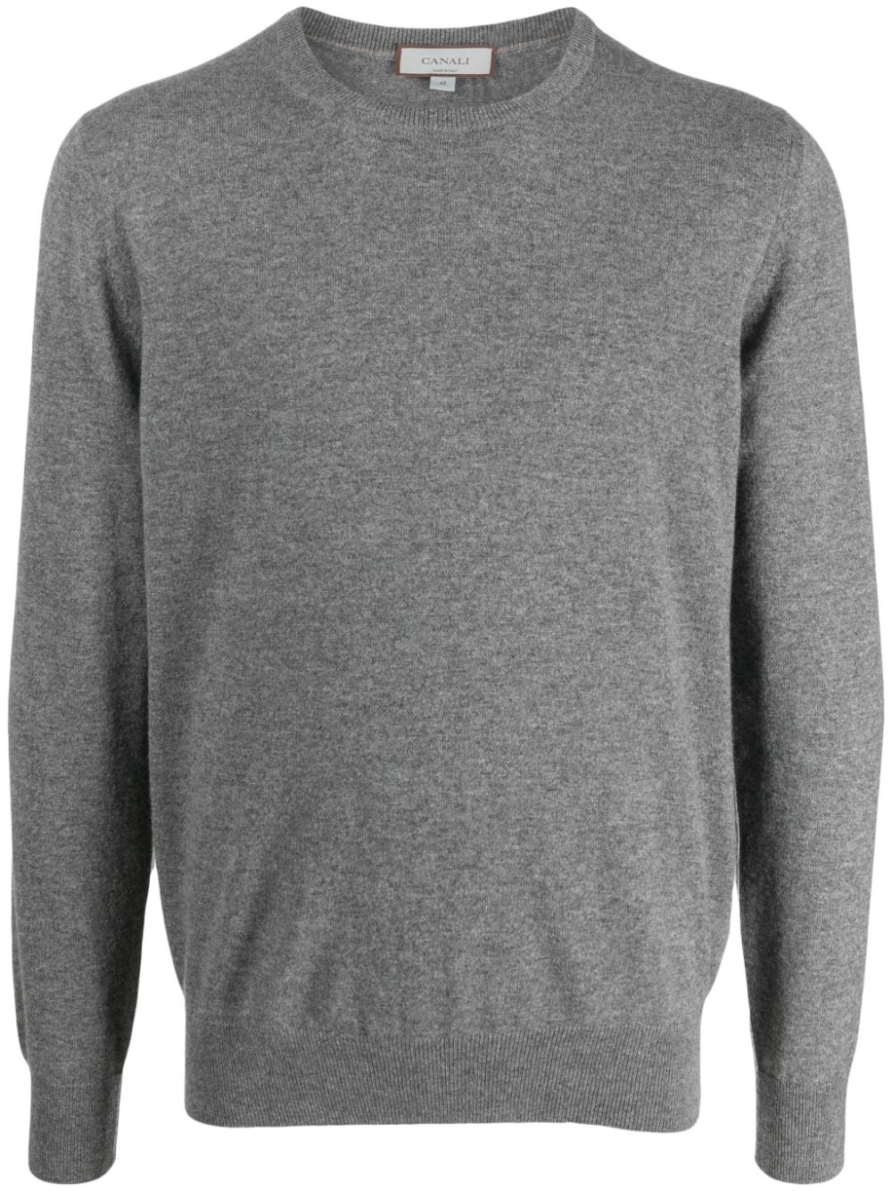 Canali Kaschmirpullover mit rundem Ausschnitt - Grau von Canali