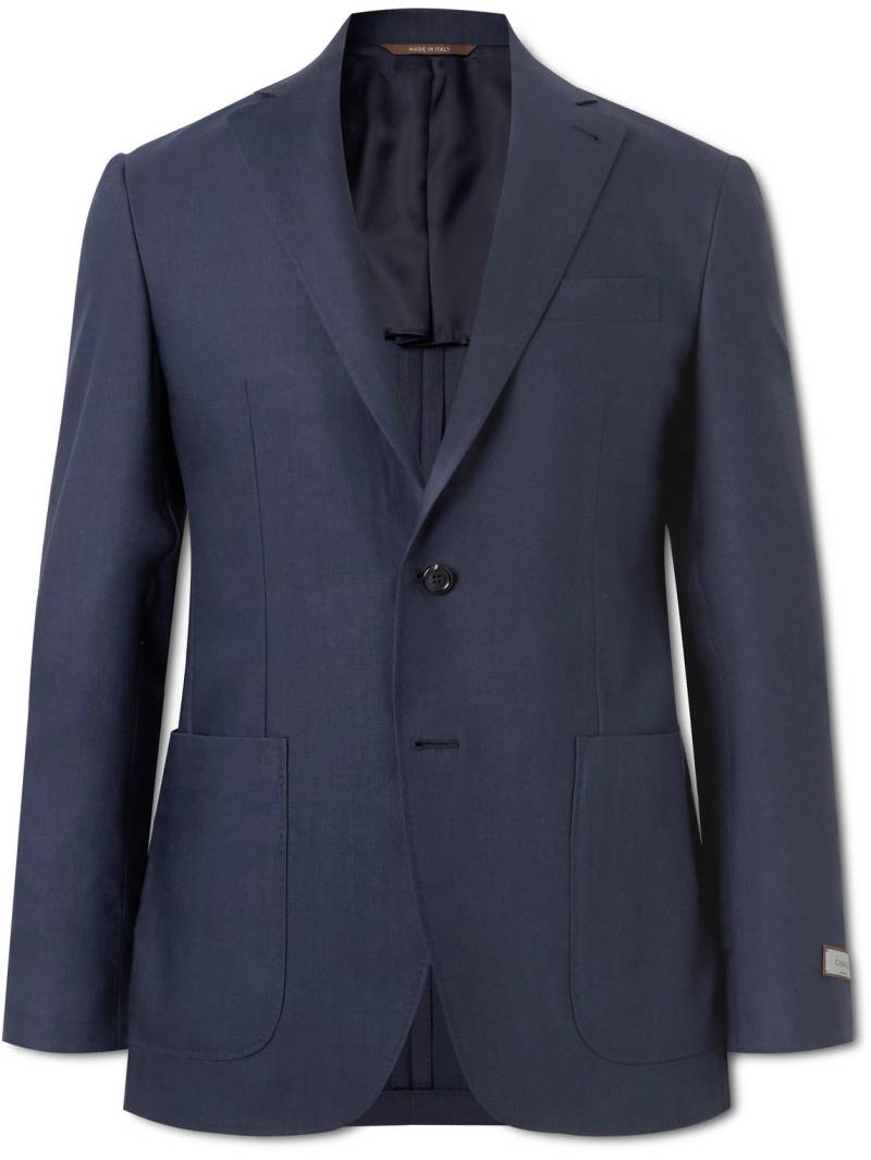Canali - Kei Linen and Wool-Blend Suit Jacket - Men - Blue - IT 58 von Canali
