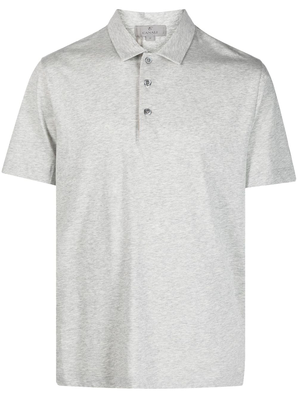 Canali Klassisches Poloshirt - Grau von Canali