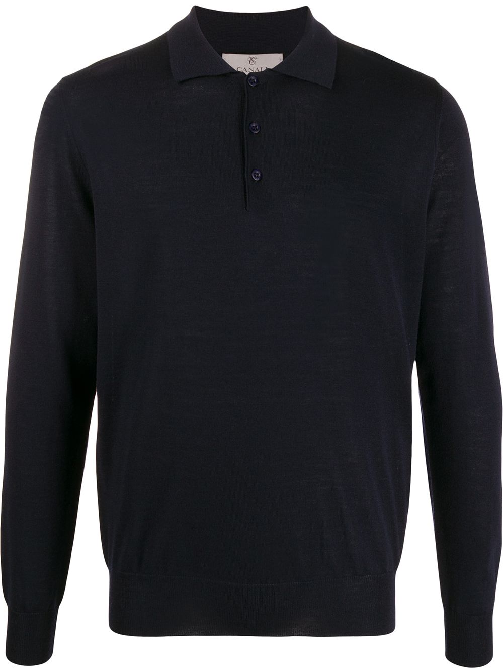 Canali Langärmeliges Poloshirt - 300 NAVY von Canali