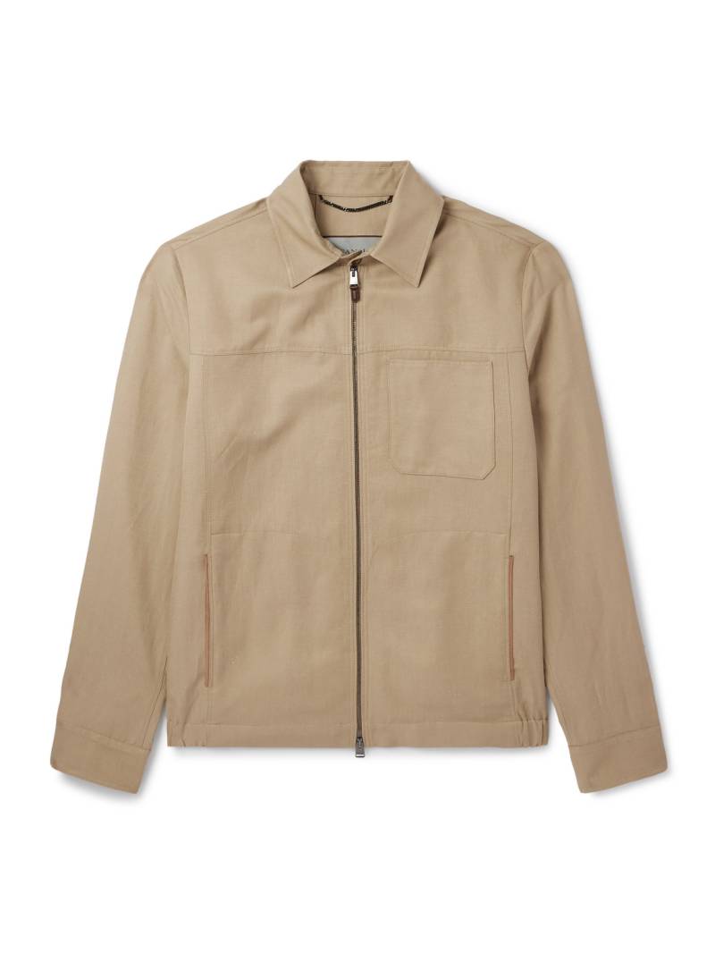 Canali - Linen and Silk-Blend Jacket - Men - Neutrals - IT 48 von Canali