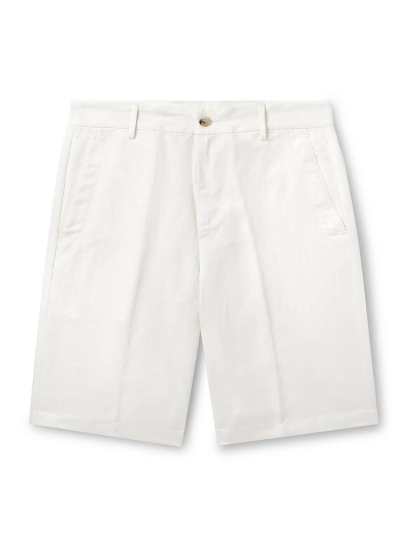 Canali - Linen and Silk-Blend Shorts - Men - White - IT 48 von Canali